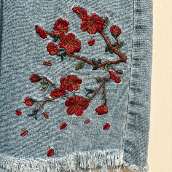 A.N.A Embroidered Denim Jean Skirt Size 14 - Picture 9 of 9